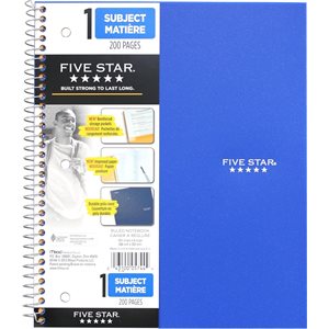 CAHIER LIGNÉ - FIVE STAR - 200 PAGES