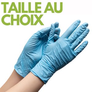 BOITE 100 GANTS DE NITRILE SANS POUDRE